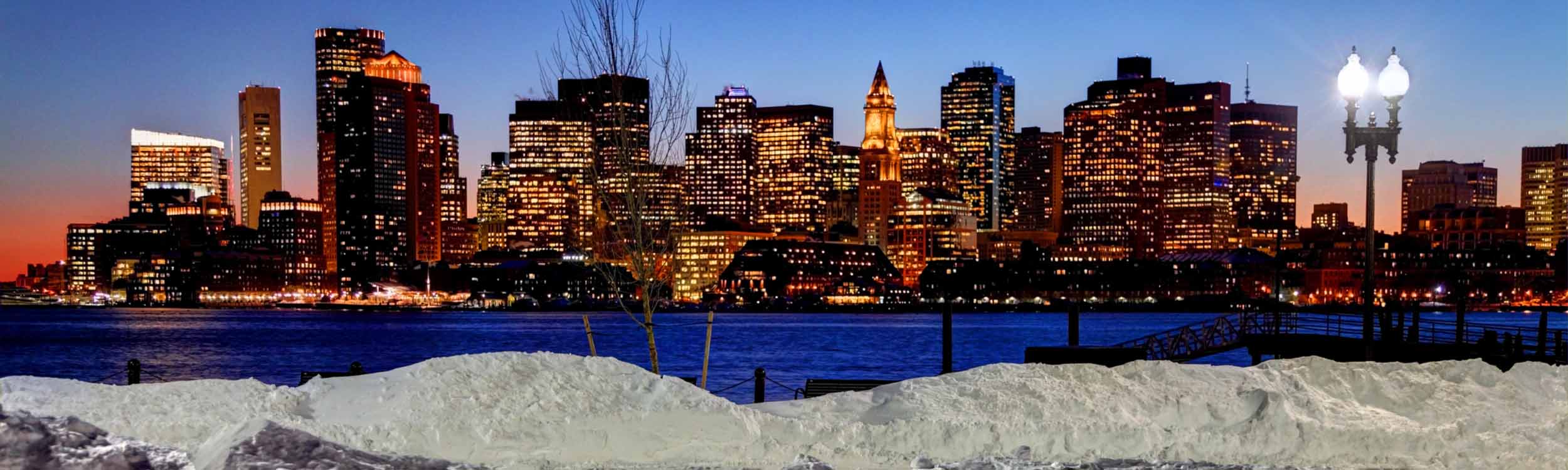 City view on winter season